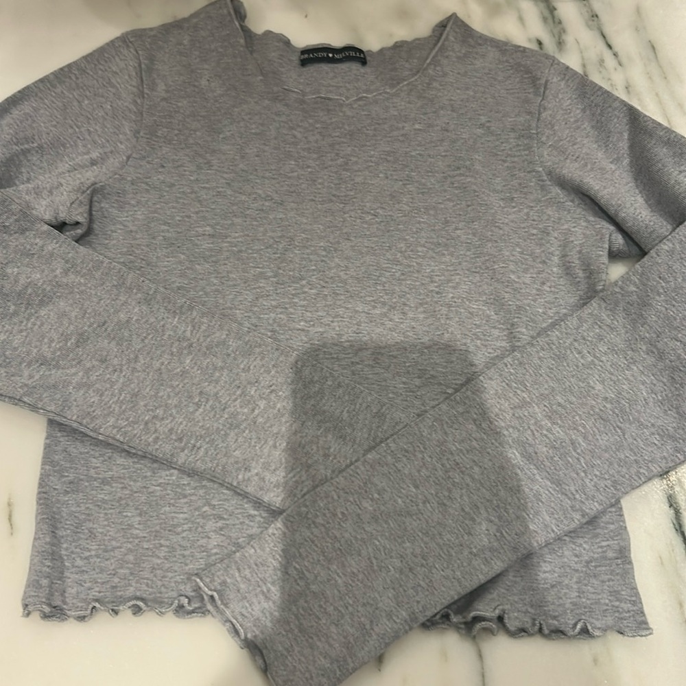 Grey brandy Melville top